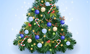 Christmas Tree from Light Vector Christmas Tree from Light Vector